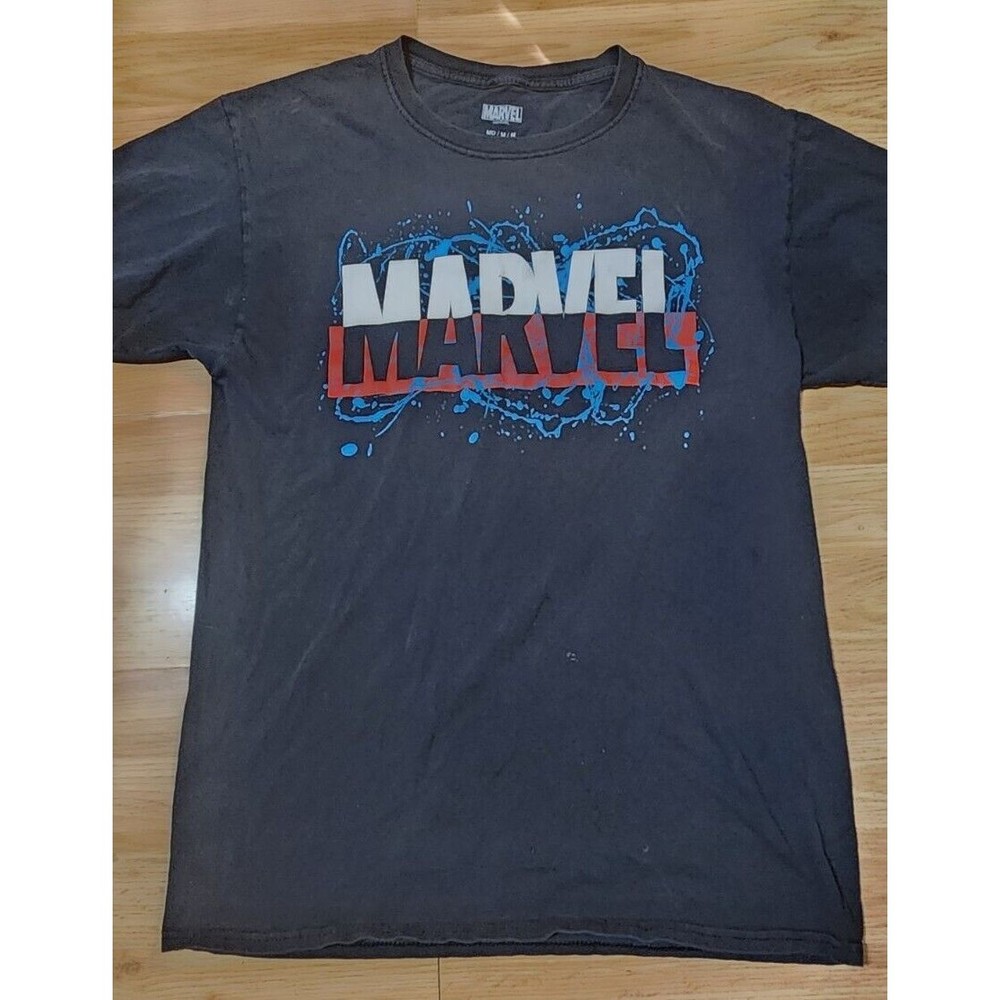 Marvel Shirt Adult Medium Black Graphic Tee T-Shirt  Marvel Universe